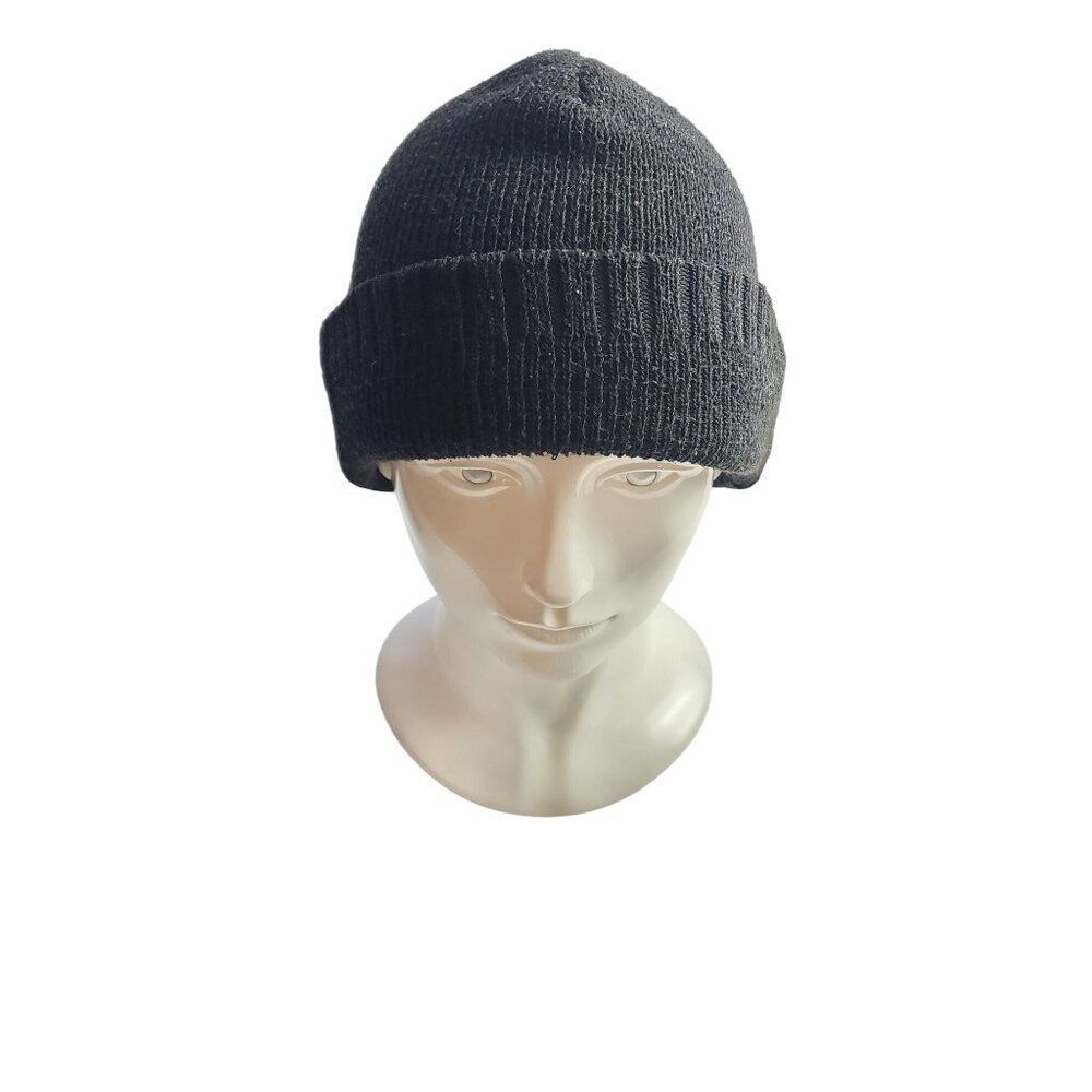 Black Unisex Winter Polyester Hat